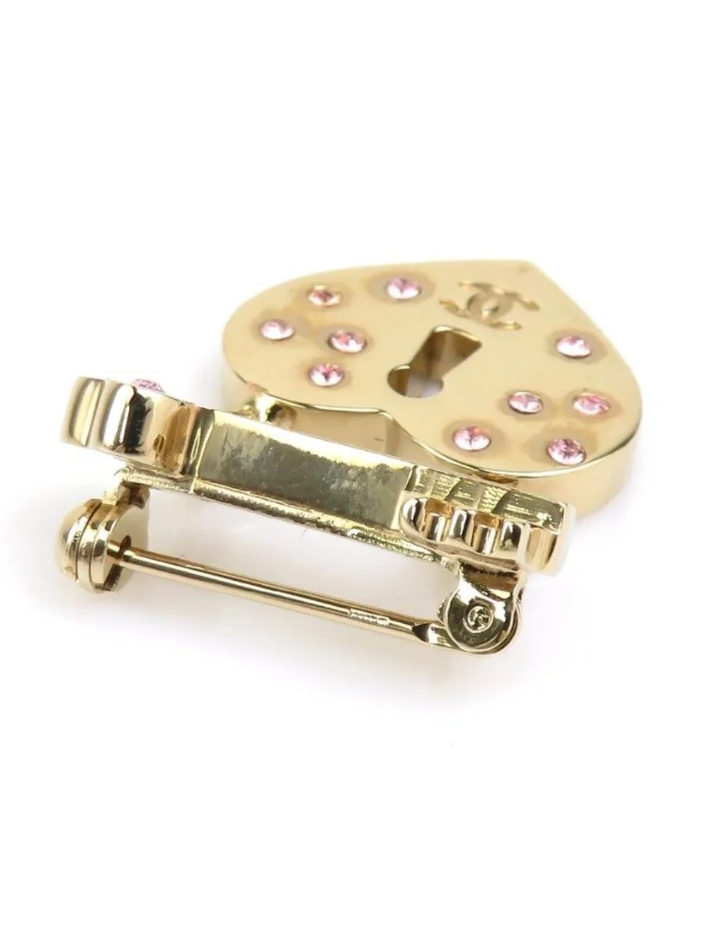 Chanel Brooch Heart Lock &